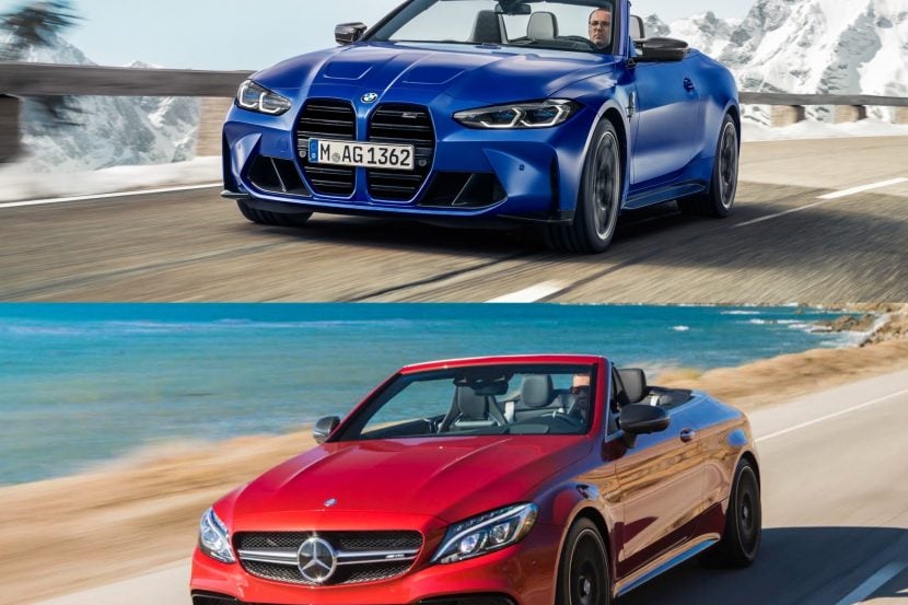 Photo Comparison: 2022 BMW M4 Convertible vs Mercedes-AMG C63 Cabriolet