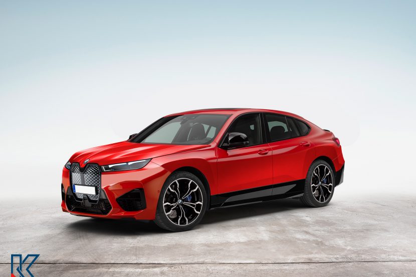 BMW iX Coupe Rendered with X6 Styling Cues
