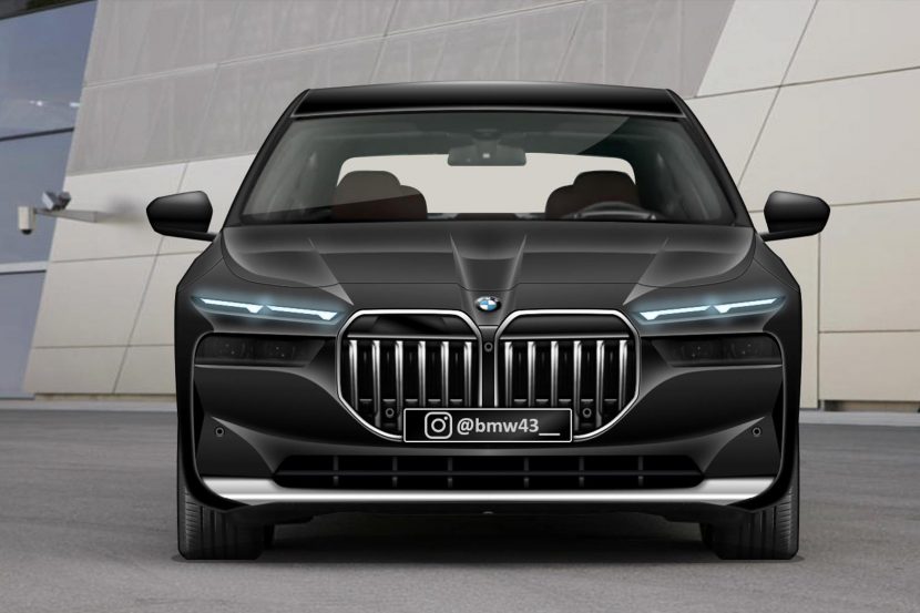 2023 BMW 7 Series gets rendered with new split headlights