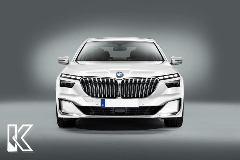 2023 BMW i7 Rendering shows a polarizing design