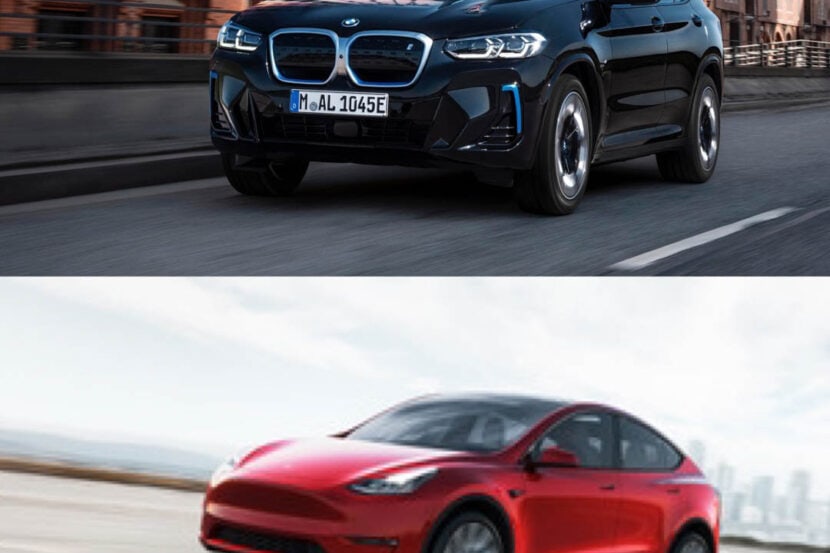 Photo Comparison: BMW iX3 LCI vs Tesla Model Y