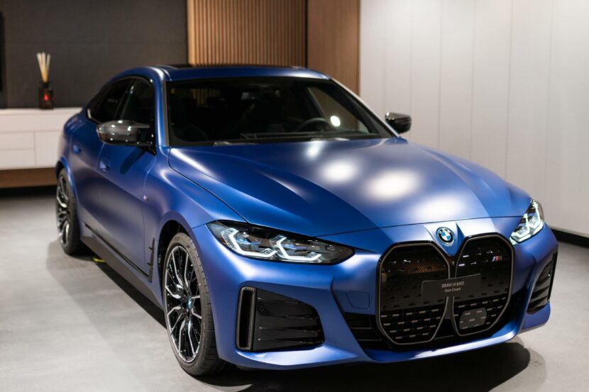536 hp BMW i4 M50 presented in Frozen Portimao Blue