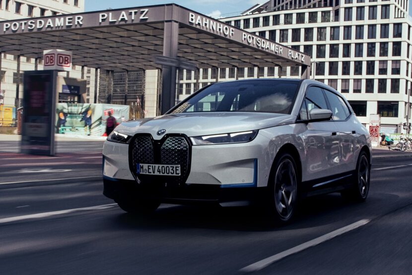 2022 BMW iX xDrive40 goes to Berlin dressed in Alpine White