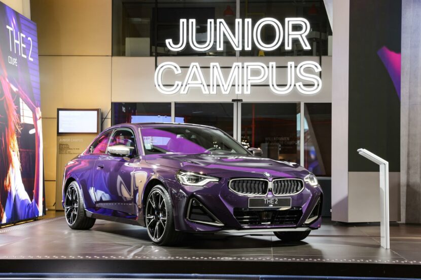 Live photos of the 2022 BMW M240i Coupe in Thundernight Metallic