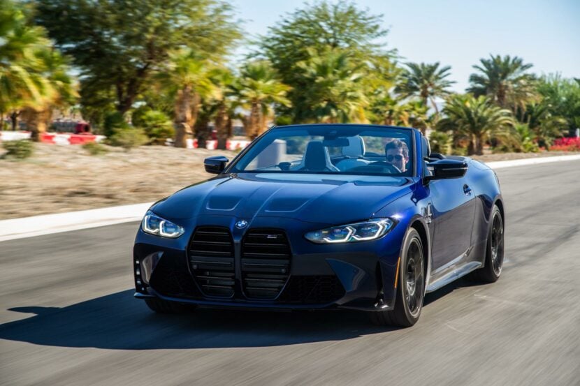 2022 BMW M4 Convertible in Tanzanite Blue II goes to the track