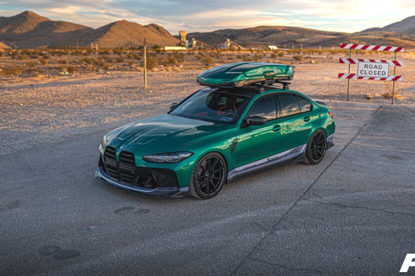 BMW M3 G80 shows off roof box, Vorsteiner body kit in walkaround video