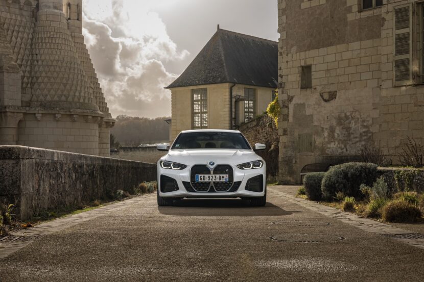 BMW i4 eDrive40 photographed in Mineral White Metallic