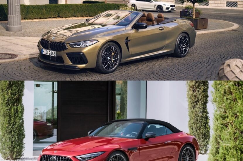 Photo Comparison: BMW M8 Convertible Facelift vs Mercedes-AMG SL-Class