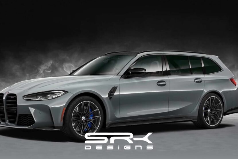 2023 BMW M3 Touring G81 Accurately Rendered Based On Patent Photos