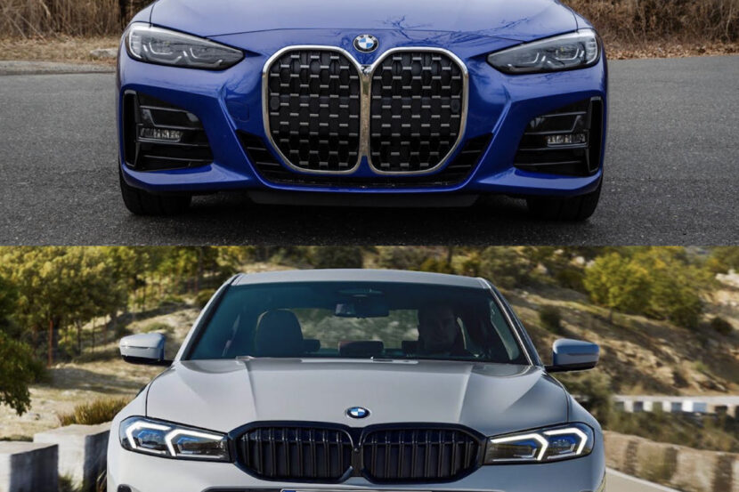 BMW 4 Series Looks Better with 3 Series LCI Grille