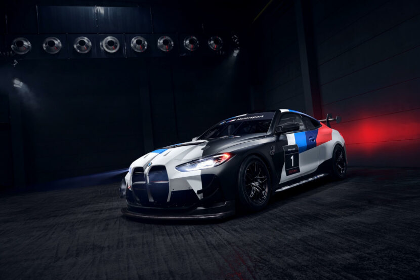 BMW M4 GT4 Leapfrogs an Aston Martin Vantage GT4 in IMSA Race