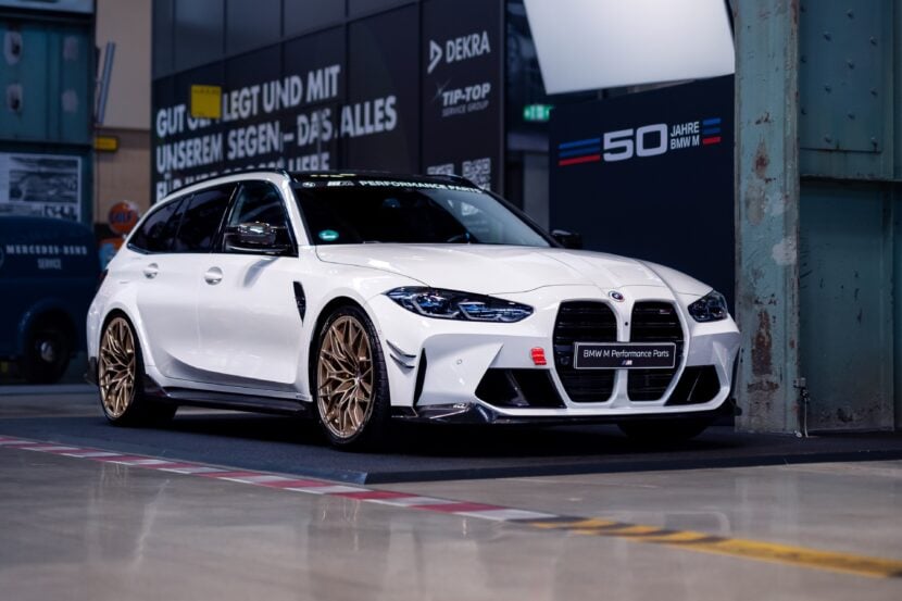 BMW M3 Touring Walkaround Video Shows M Performance Parts, Frozen Gold Wheels