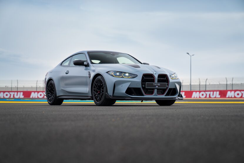BMW M4 CSL goes for a photoshoot at Le Mans