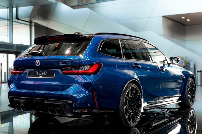 BMW M3 Touring Walkaround Video Shows Le Mans Blue Paint, Retro Badges
