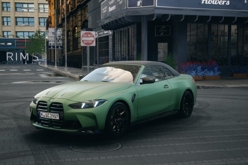 Frozen Deep Green 2025 BMW M4 Cabrio Filmed At BMW Welt