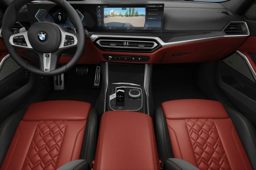 2023 BMW M340i Video Highlights Fiona Red Interior With Carbon Fiber Trim