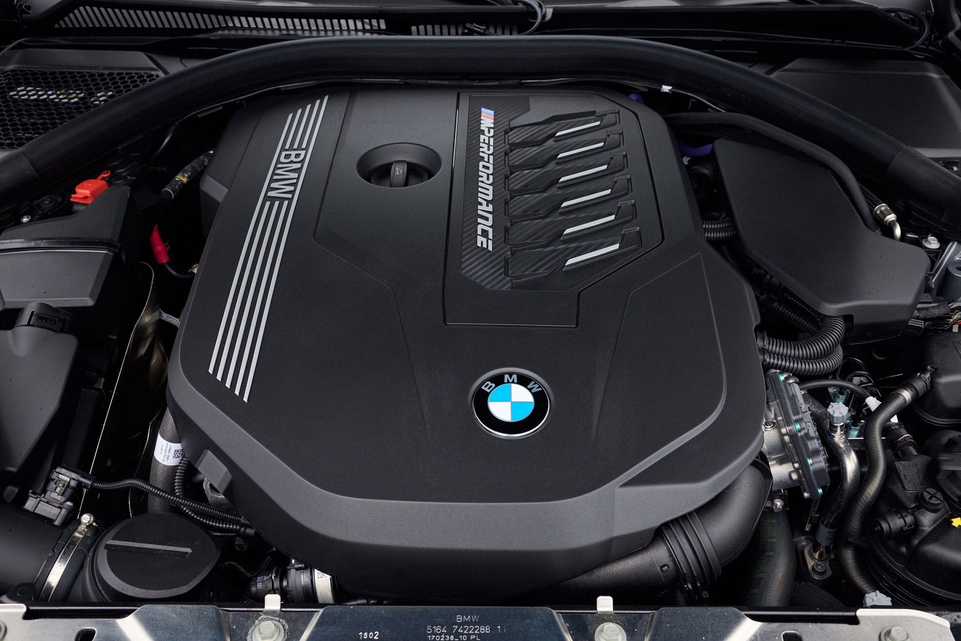 BMW's B58 3.0 liter six-cylinder engine in the BMW M340i Sedan