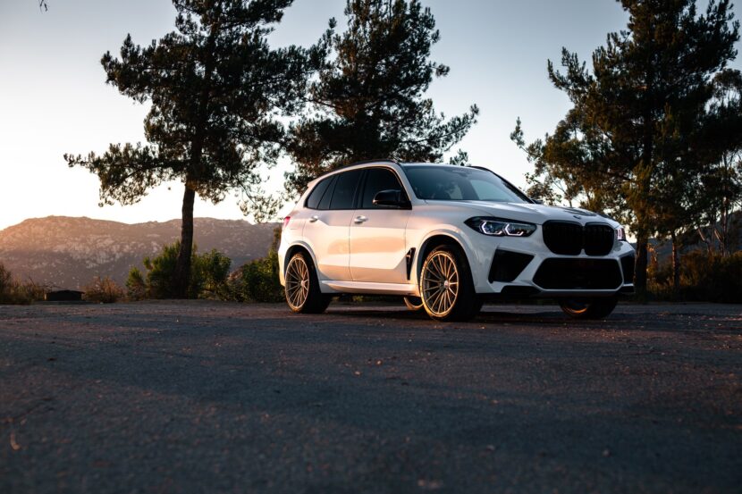 BMW X5 M Competition gets frozen polished gold wheels from HRE