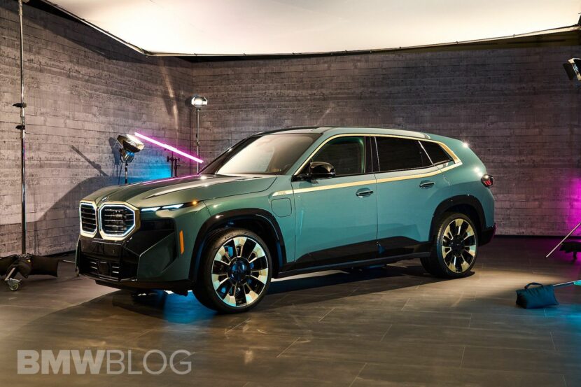 BMW XM Filmed On A Rainy Day In Cape York Green With Gold Trim