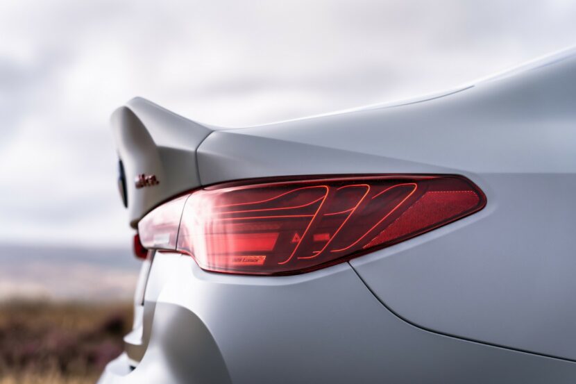 The laser taillights of the BMW M4 CSL