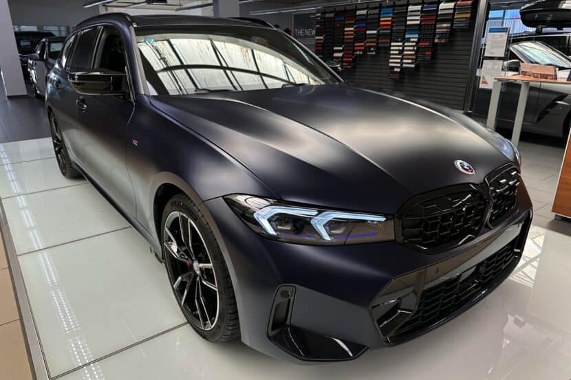 2023 BMW M340i Touring Spotted At Dealer With Frozen Tanzanite Blue Individual Paint