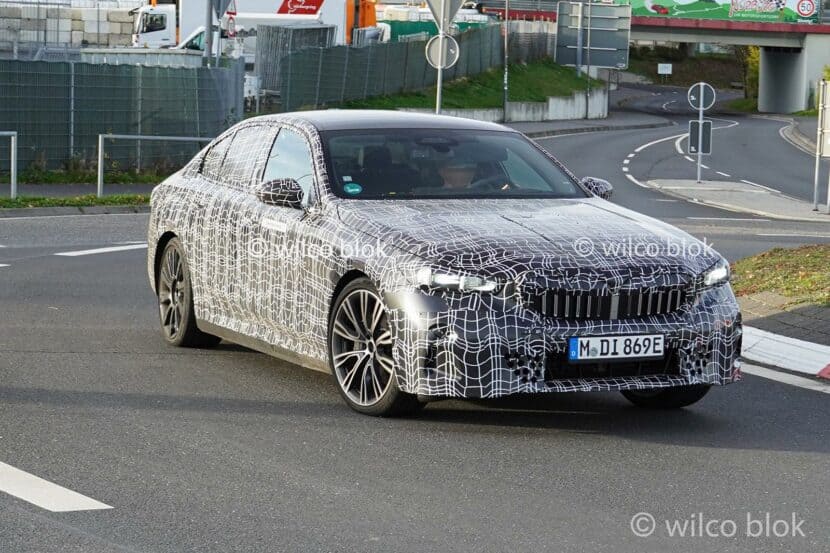 BMW i5 Spied Near The Nurburgring With Slightly Less Camouflage