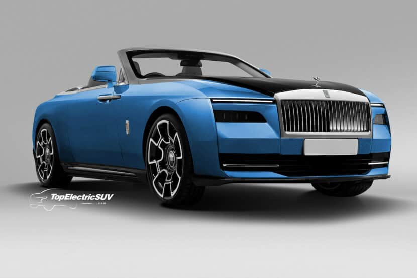 Inevitable Rolls-Royce Spectre Convertible Rendered