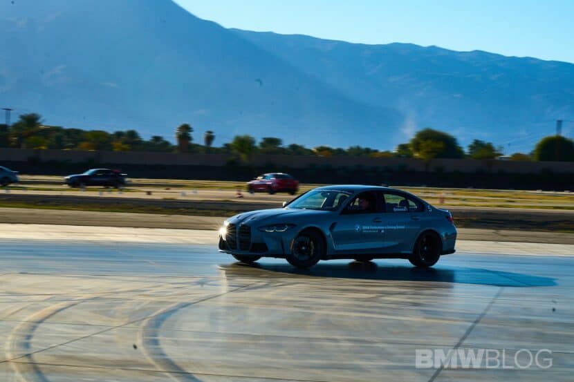 continental-extremecontact-sport02-review-02 BMW M car on the wet skid pad with the Continental ExtremeContact Sport 02