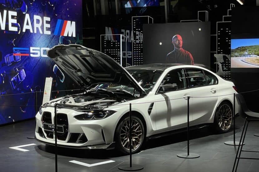 BMW M3 CS In Frozen Solid White Photographed At The BMW Welt