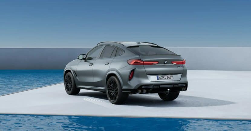 X6 M Competition from the rear three-quarters