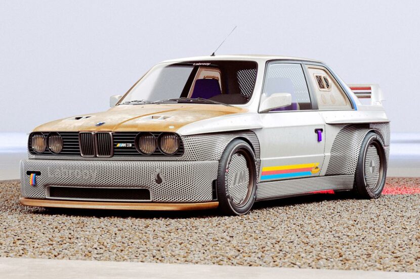 Wild BMW M3 E30 Rendering Has Perforated Metal Body, Fiberglass Hood
