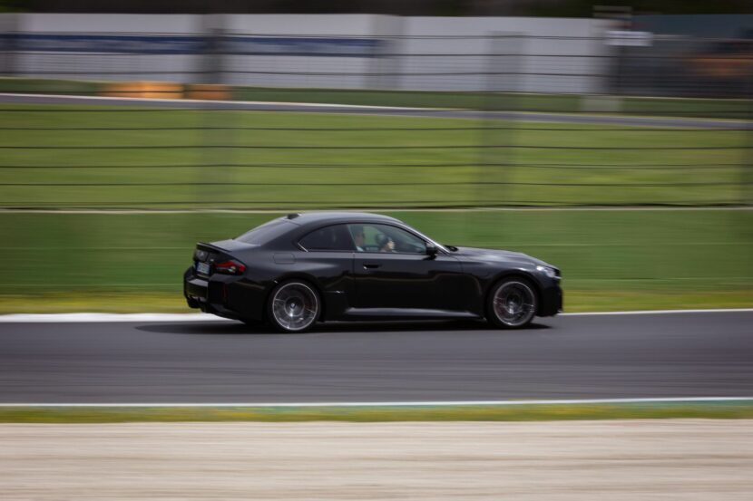 BMW M2 in Black Sapphire on the track
