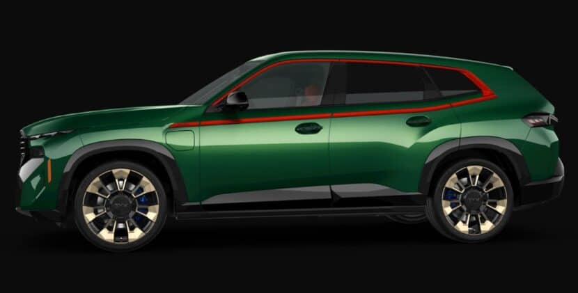 XM Label Red in Anglesey Green