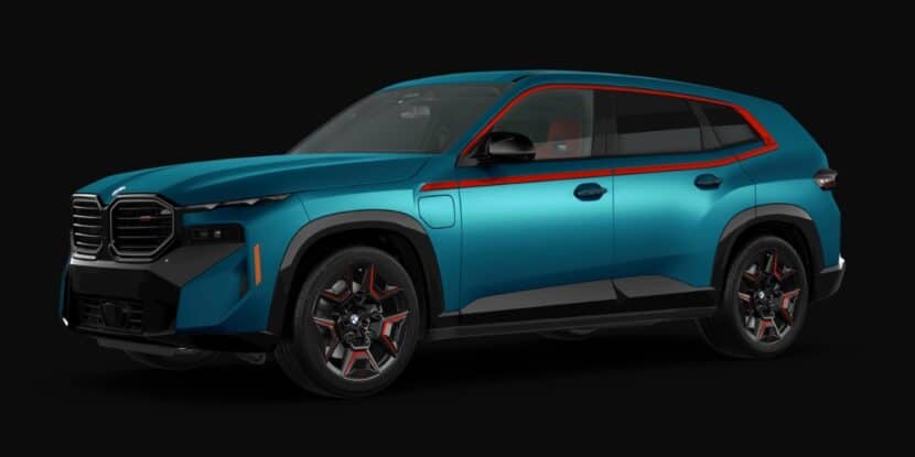 Frozen Tulum Blue Metallic 2024 BMW XM Label Red