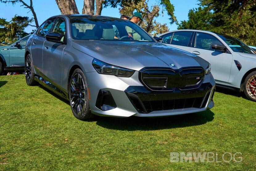 BMW i5 M60 Frozen Deep Grey Makes US Debut At Pebble Beach