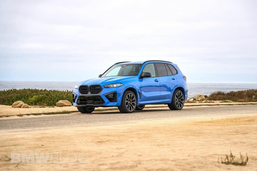 2024 BMW X5 M in Santorini Blue