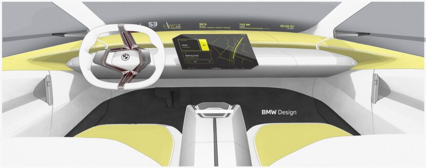 BMW Neue Klasse interior design sketch 