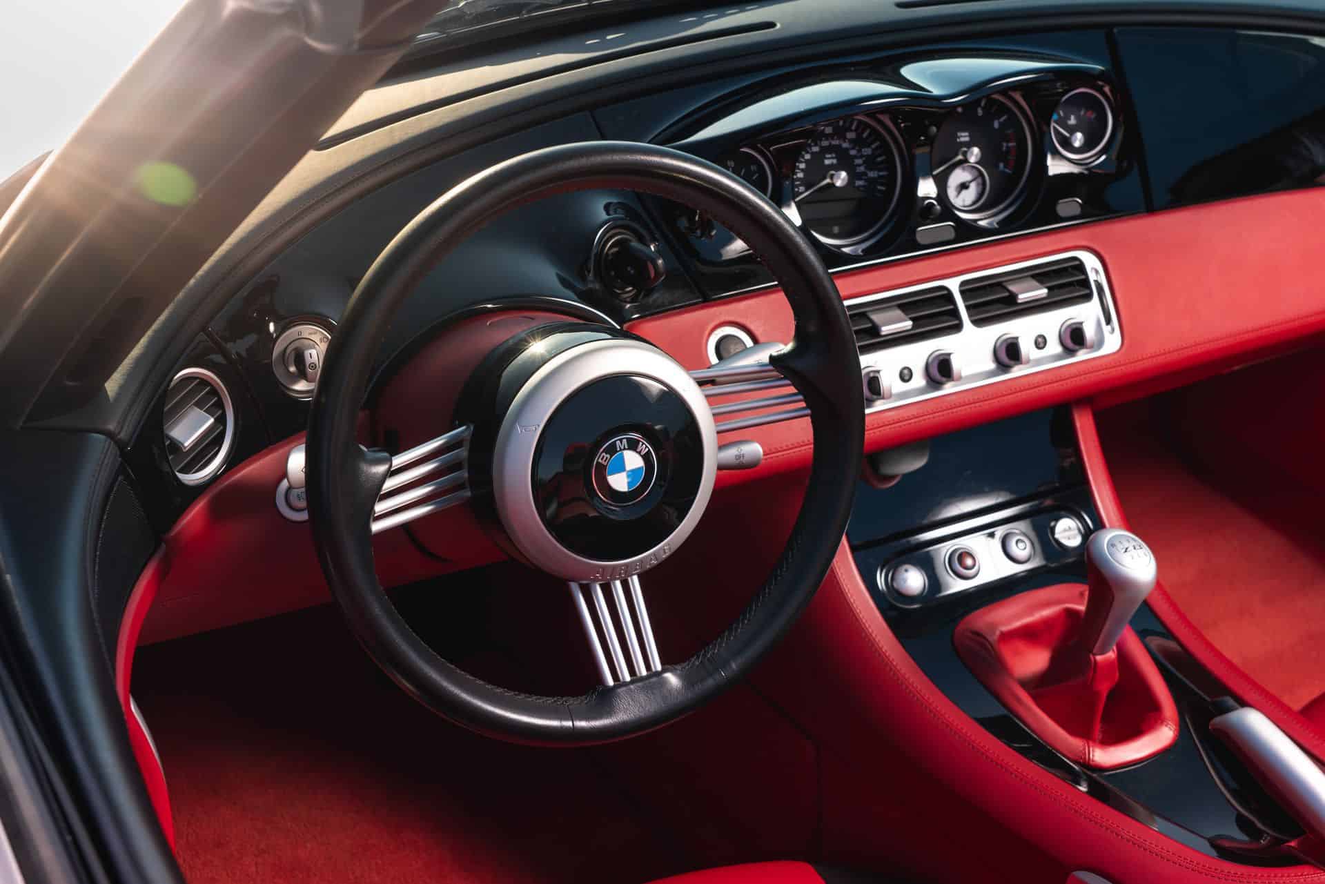 The interior of the BMW Z8 Roadster