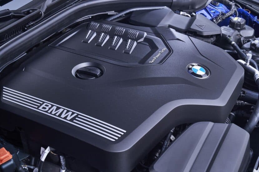 BMW B48 2.0 liter engine under the hood