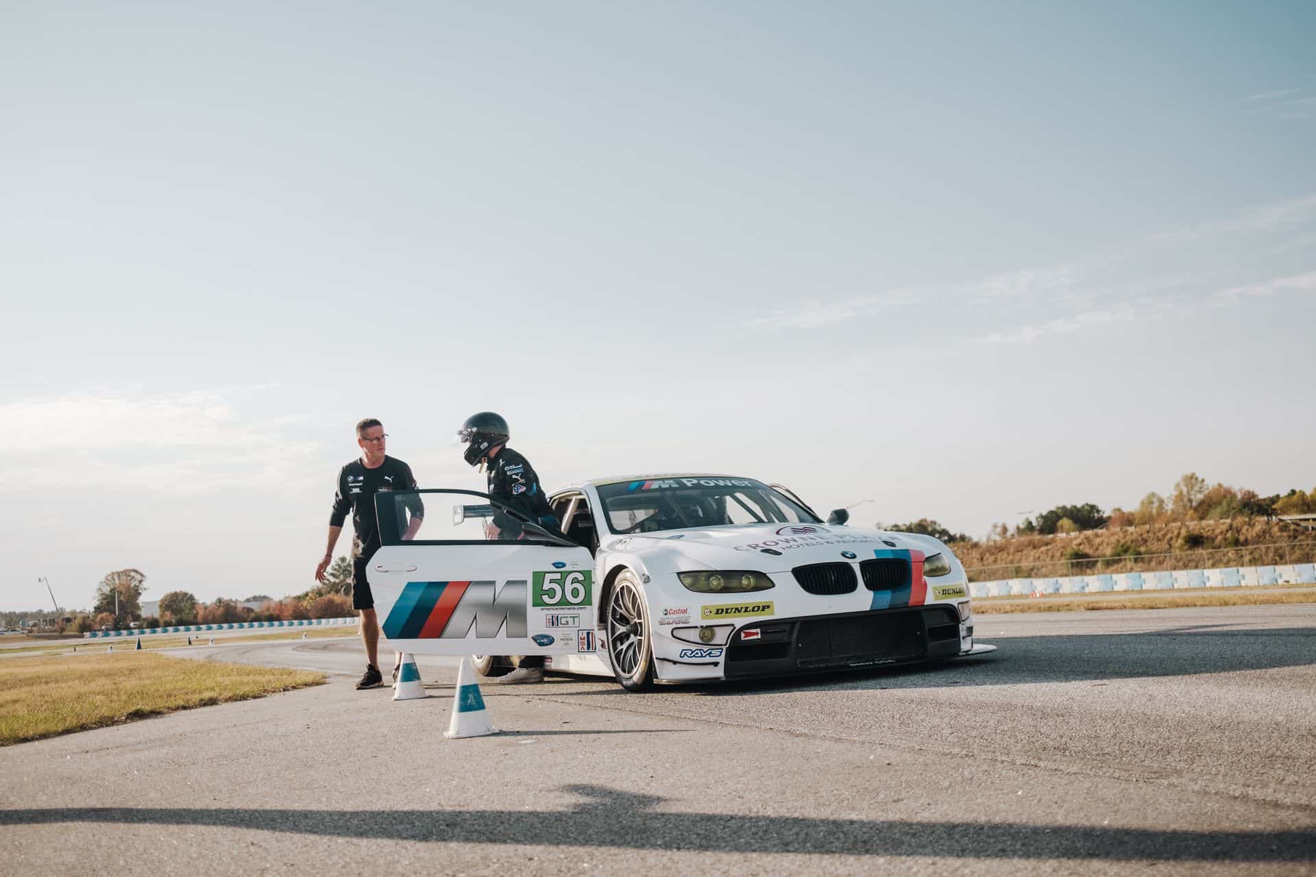 The E92 BMW M3 GT on the track at the BMW Performance Center