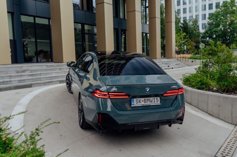 Here’s How Many Banana Boxes You Can Stuff Into The BMW i5 M60’s Trunk