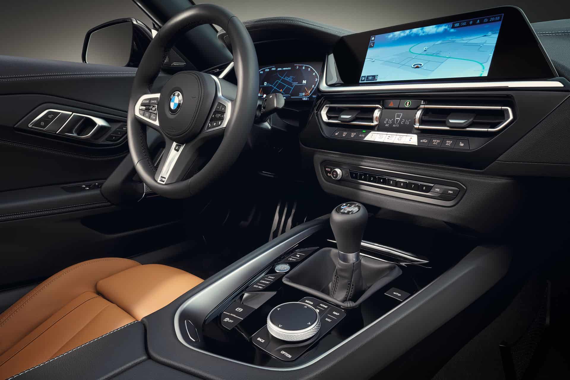 The interior of the BMW Z4 Roadster