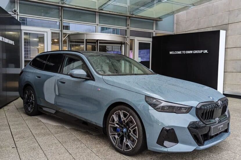 BMW i5 Touring Cape York Green Filmed With M Sport Package