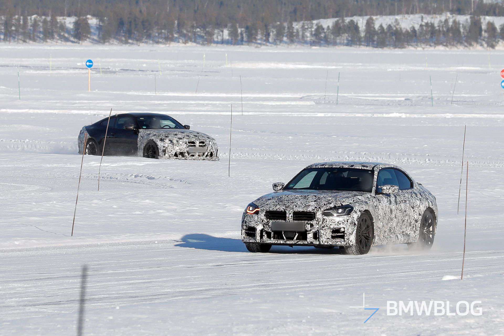BMW M2 CS in the snow