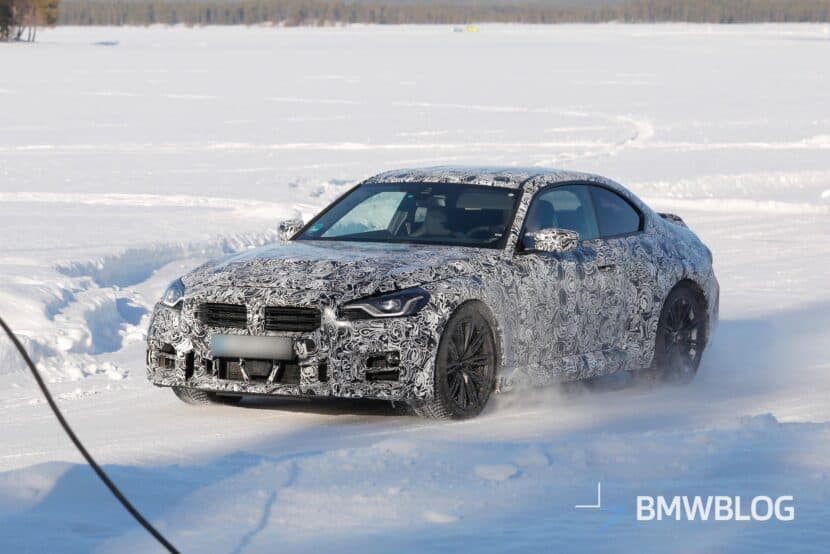 2025-bmw-m2-cs-g87-spy-photos-07 BMW M2 CS in the snow