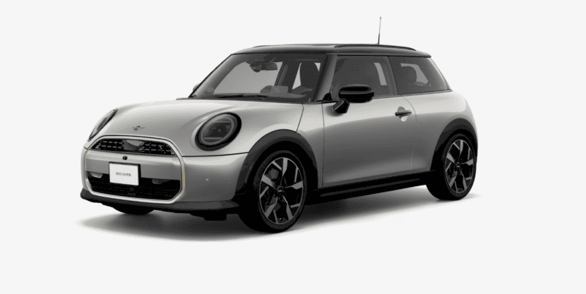 2025 MINI Cooper S in melting silver metallic.
