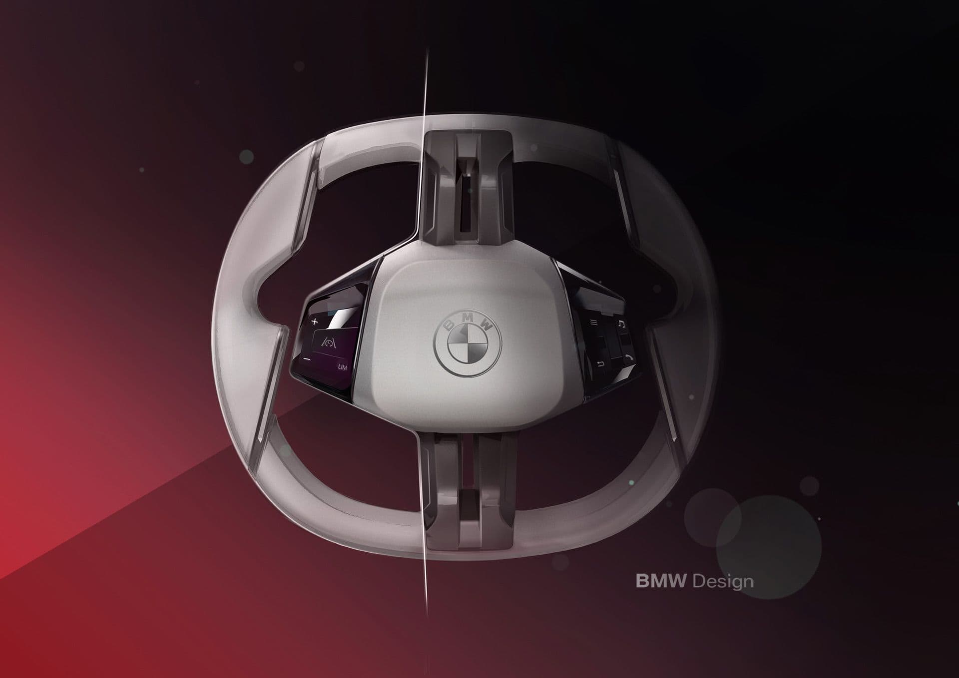 BMW Neue Klasse interior design sketch showing Magic Triangle