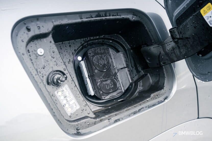 Charging port in the BMW iX2