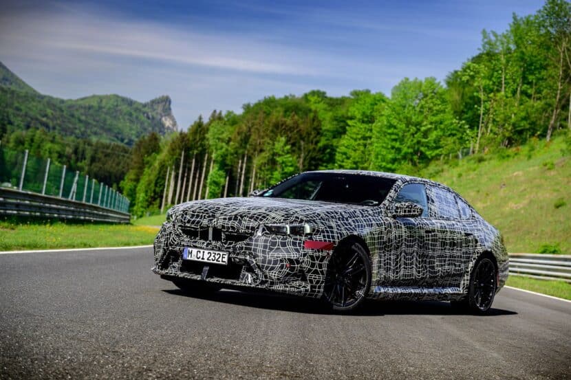 Here’s A Close Look At The 2025 BMW M5 Still Wearing Camo