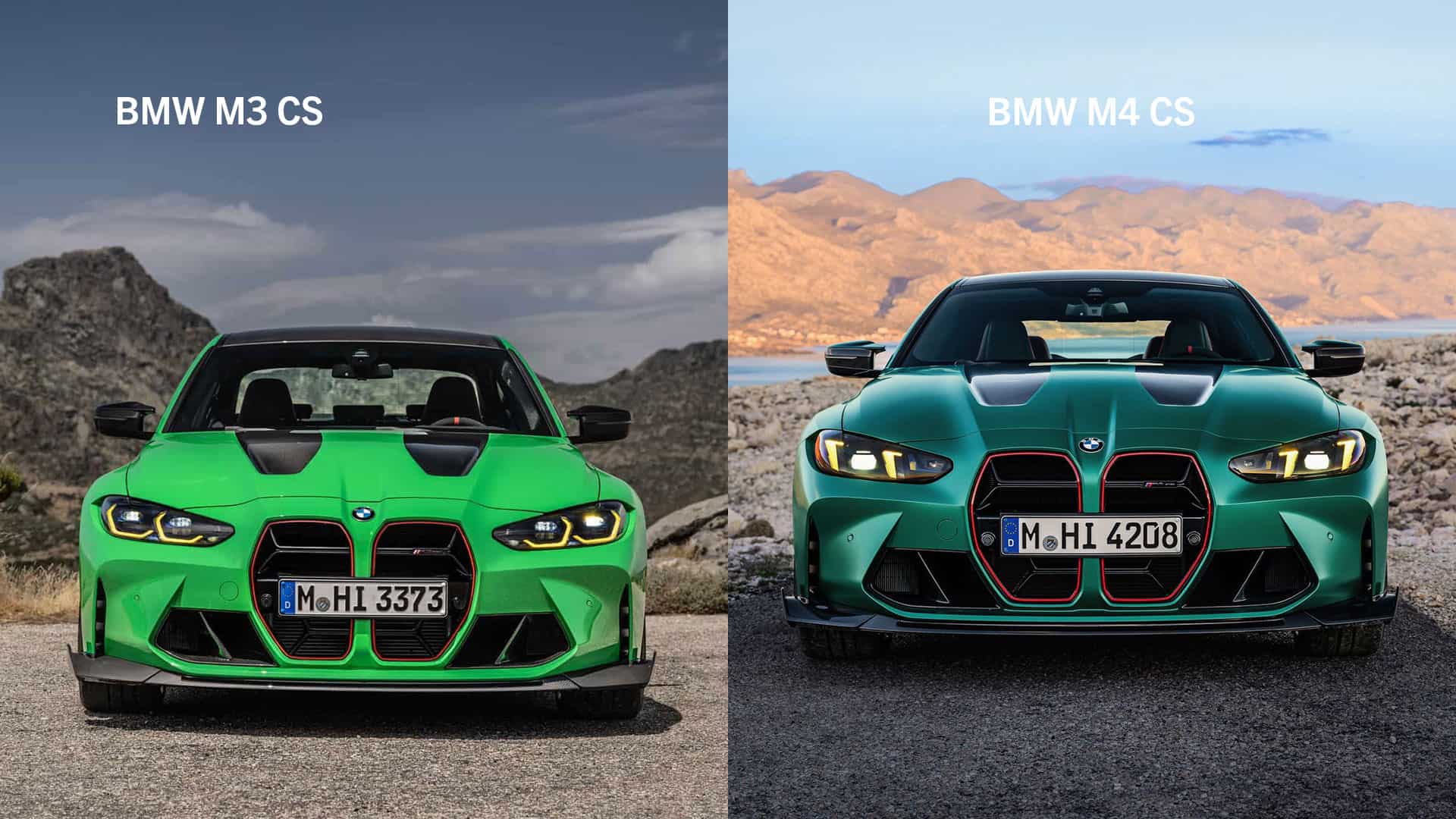 BMW M3 CS and M4 CS side-by-side